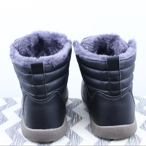 NEW Mens SASHA Waterproof Fur Ankle Boots - Picture 4 of 7